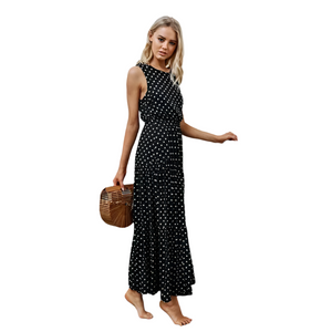 Isabella – Bohemian Mouwloze Chiffon Jurk voor Dames