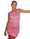 Isabella – Transparante Gebreide Dames Twee-Delige Set