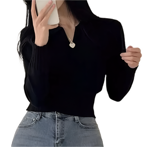 Isabella – Slim-Fit Gebreide Damestrui