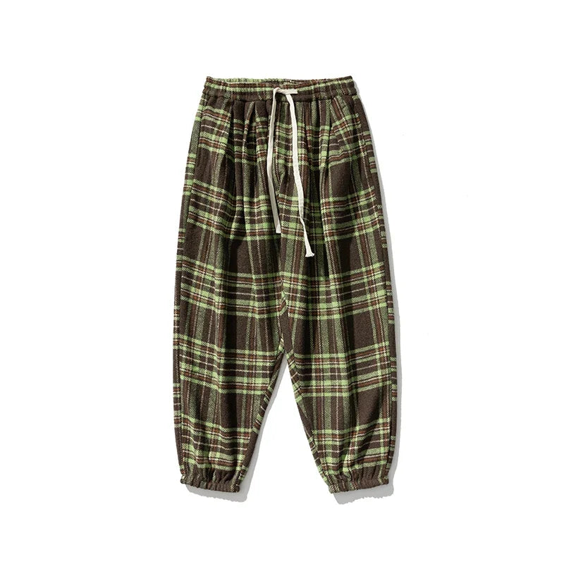 Lorenzo – Relaxte Heren Geruite Sweatpants
