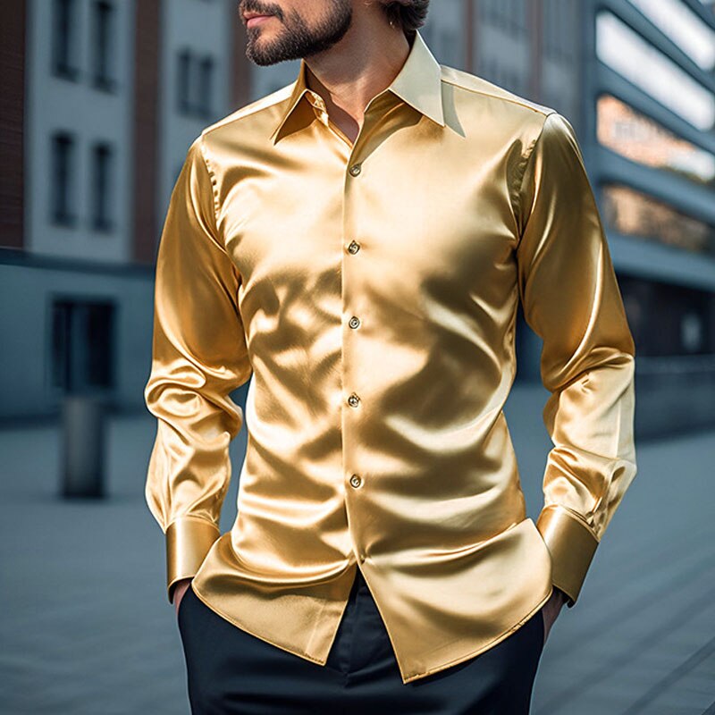 PaoloFiorini Luxe Satijnen Overhemden