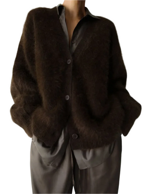 Chiara – Oversized Gebreid Damesvest voor de Herfst