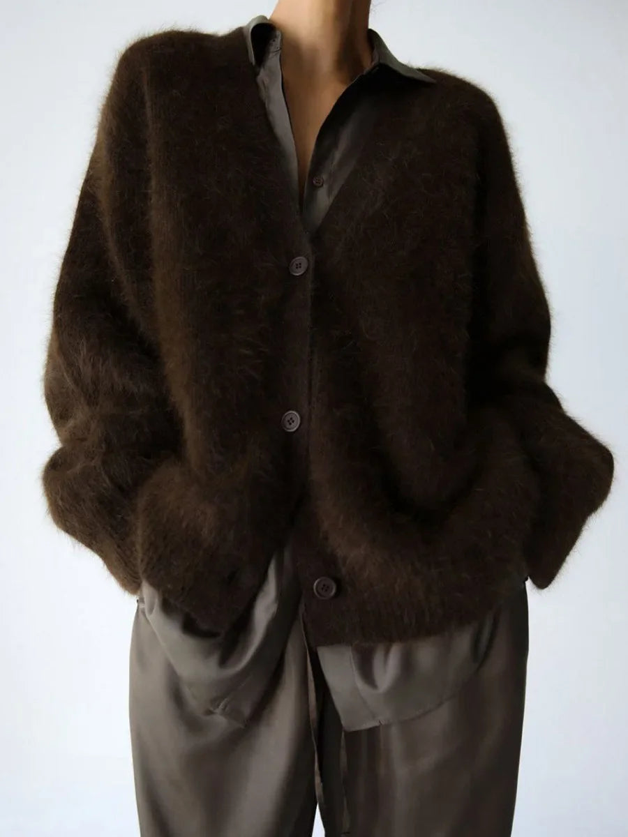 Chiara – Oversized Gebreid Damesvest voor de Herfst