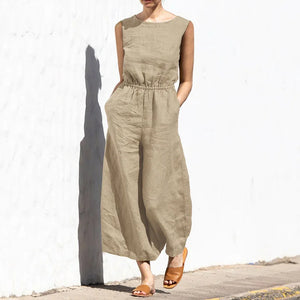 Elena™ linnen jumpsuit