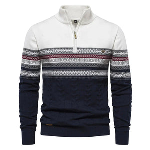Lorenzo – Stijlvolle Heren Fair Isle Wollen Trui
