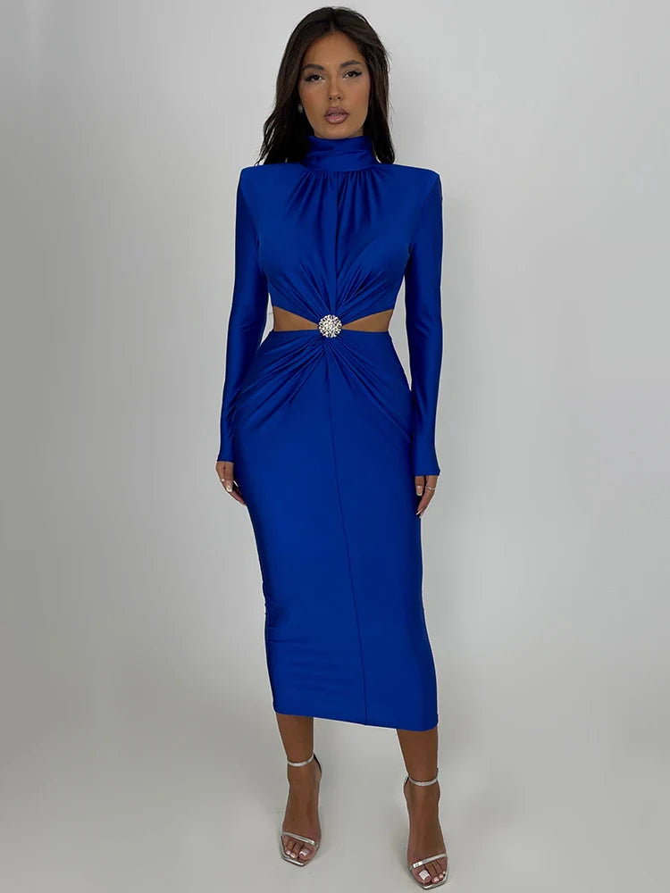 DolceAbito Lange Mouwen Maxi Jurk Voor Vrouwen