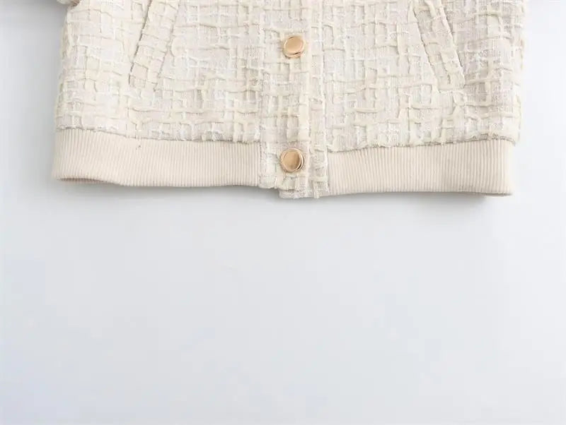 Cavolto – Korte Slim Fit Dames Jas met Knopen in Streetstyle