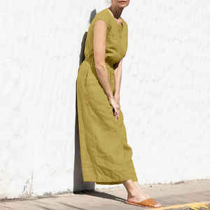 Elena™ linnen jumpsuit