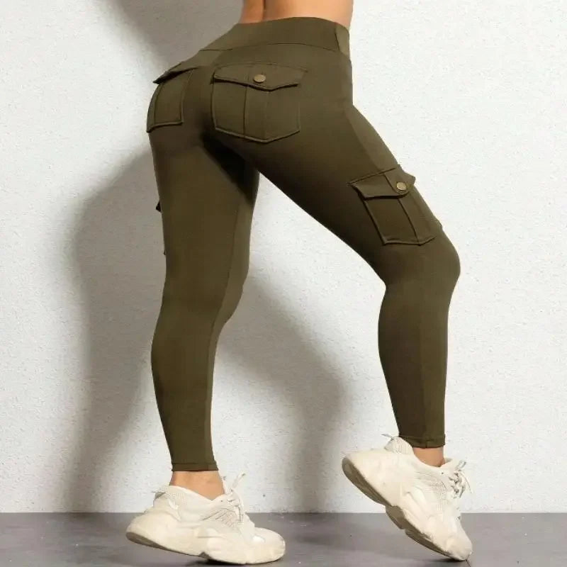 Geneviève – High-Waist Dames Sportlegging met Zijvak