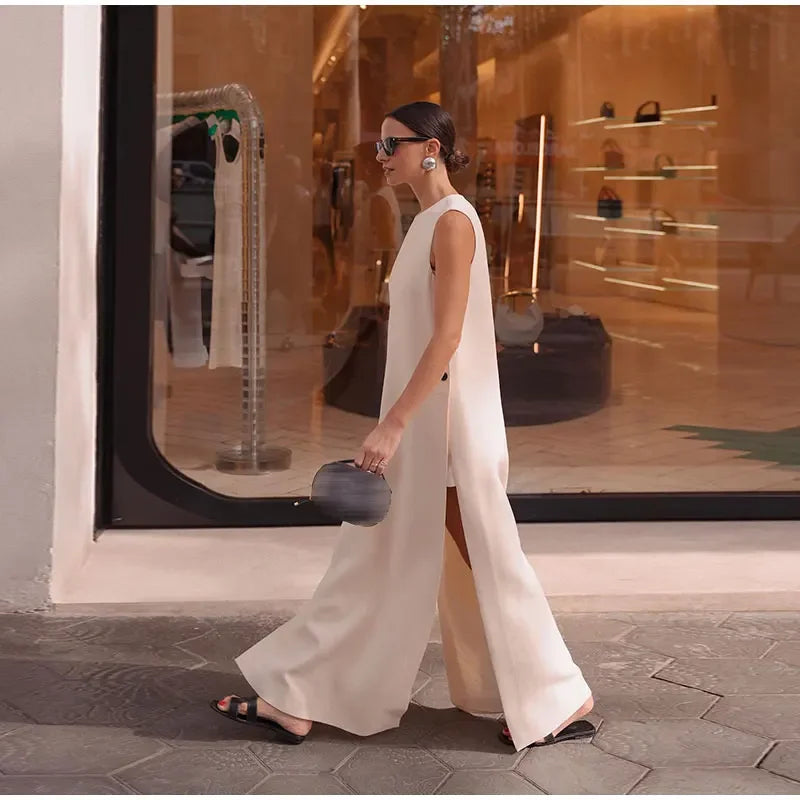 Sophia – Elegante Mouwloze Maxi Jurk voor Dames