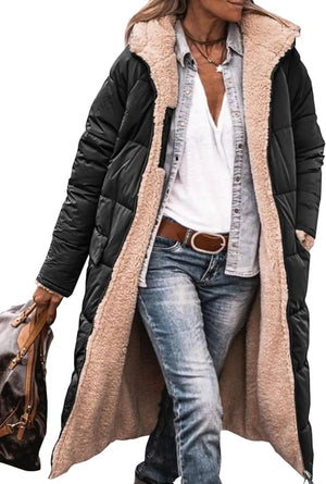 Frida – Dames Reversible Sherpa Fleece Winterjas