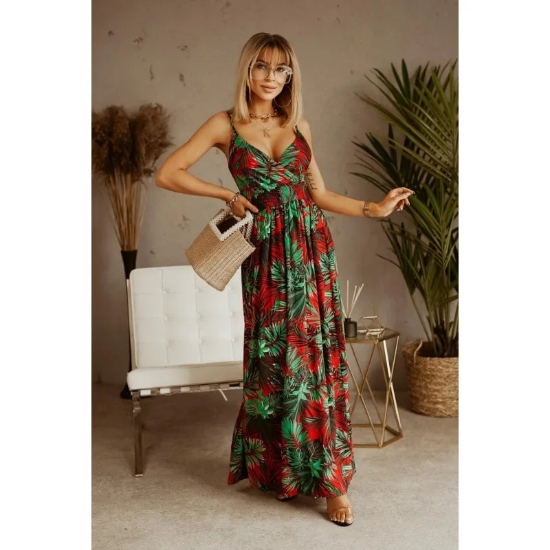 Dolori – Bohemian Dames Maxi jurk met V-Hals