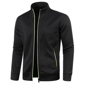 Ramil – Heren Sweatvest met Hoge kraag en Rits