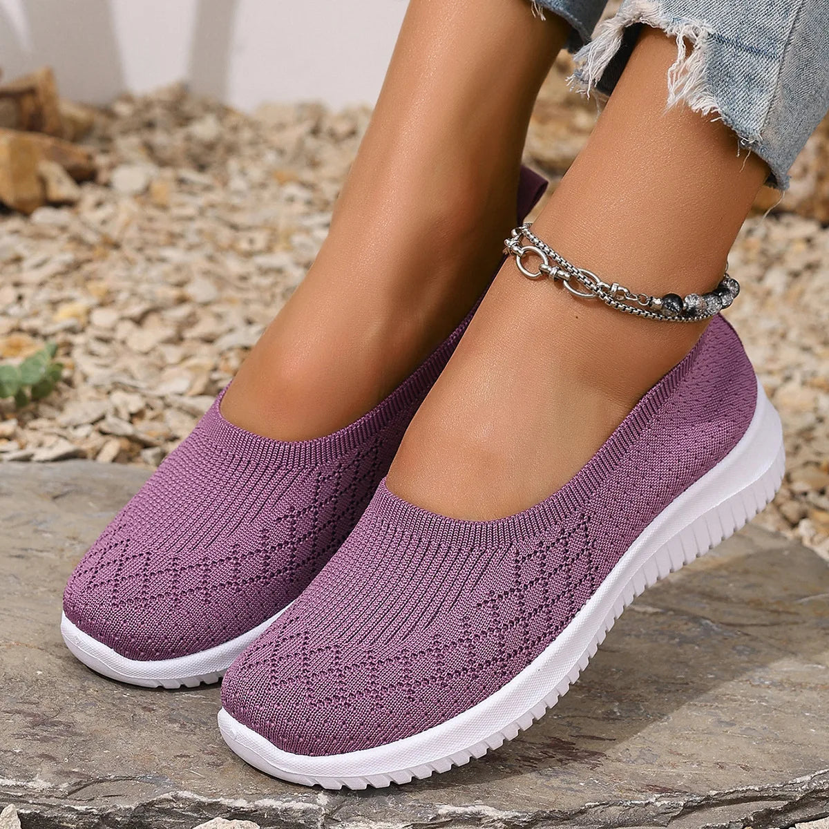 Valerie – Ademend Dames Zomer Comfort Loafers