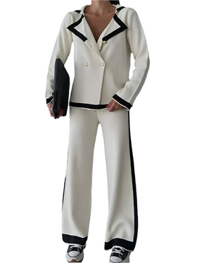Jessie – Elegante Dames Lounge Set met Colourblock
