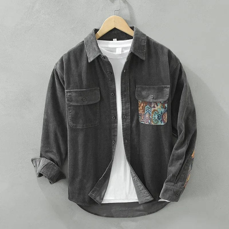 EttoreCorsi Heren Patchwork Longsleeve Voor Mannen