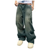 Bonjosh – Gebleekte Baggy Parachute Jeans voor Mannen