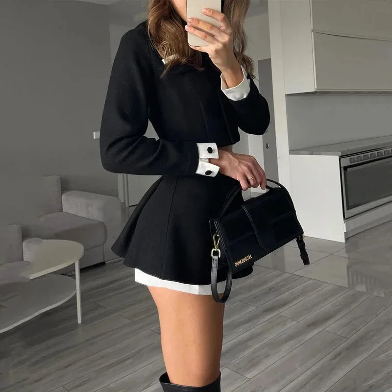 Sofia – Stijlvolle Tweed Dames Two-Piece Set