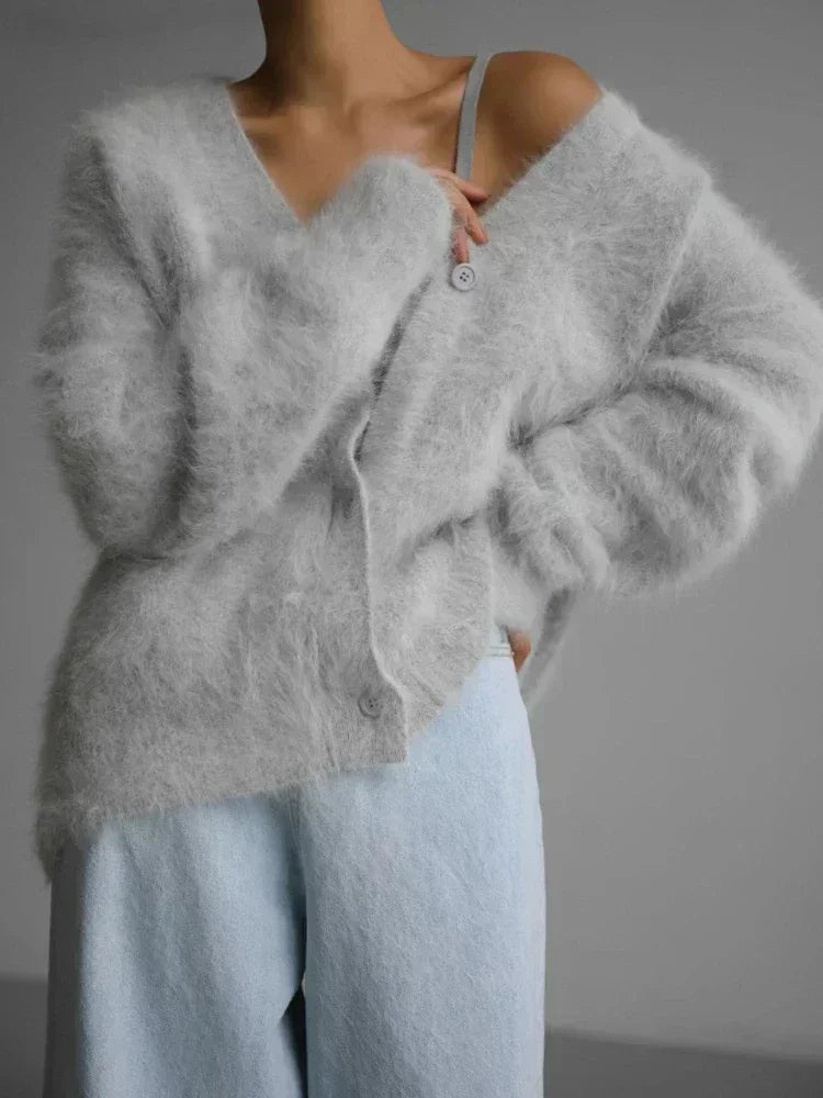 Chiara – Oversized Gebreid Damesvest voor de Herfst