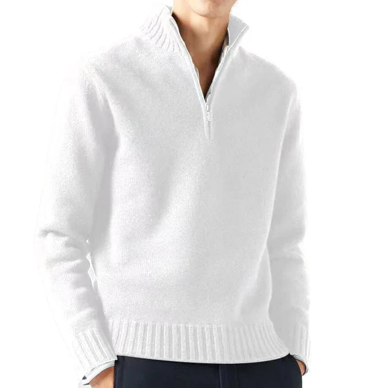 Lorenzo – Italiaanse Heren Half-Zip Trui