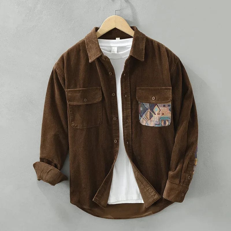 EttoreCorsi Heren Patchwork Longsleeve Voor Mannen