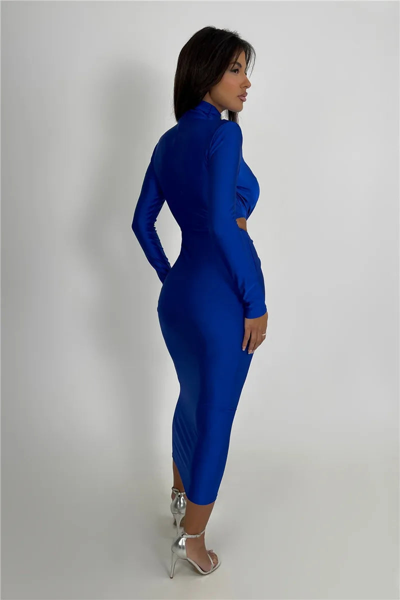 DolceAbito Lange Mouwen Maxi Jurk Voor Vrouwen