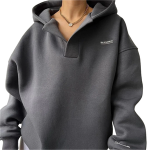 Elena – Oversized Dames Hoodie met Kraag
