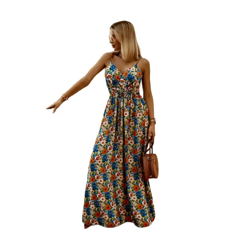 Dolori – Bohemian Dames Maxi jurk met V-Hals