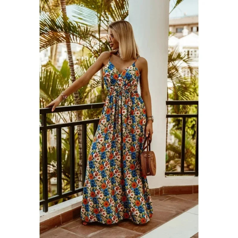 Dolori – Bohemian Dames Maxi jurk met V-Hals