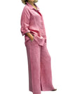 Calista – Dames Linnen Shirt & Broek Set