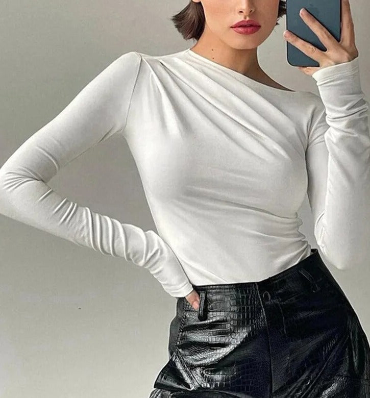 Isabella – Hoogstretch Asymmetrische Dames Top