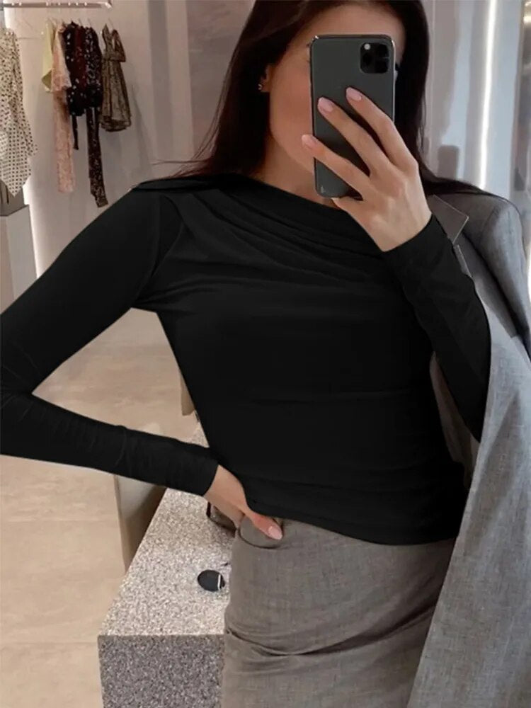 Isabella – Hoogstretch Asymmetrische Dames Top
