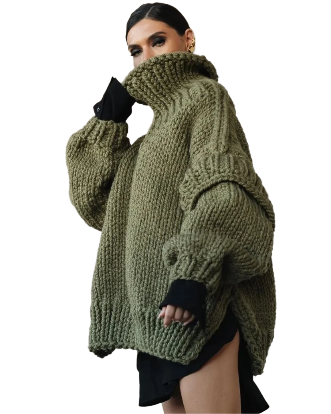Britany – Gebreide Dames Coltrui voor Winter & Lente