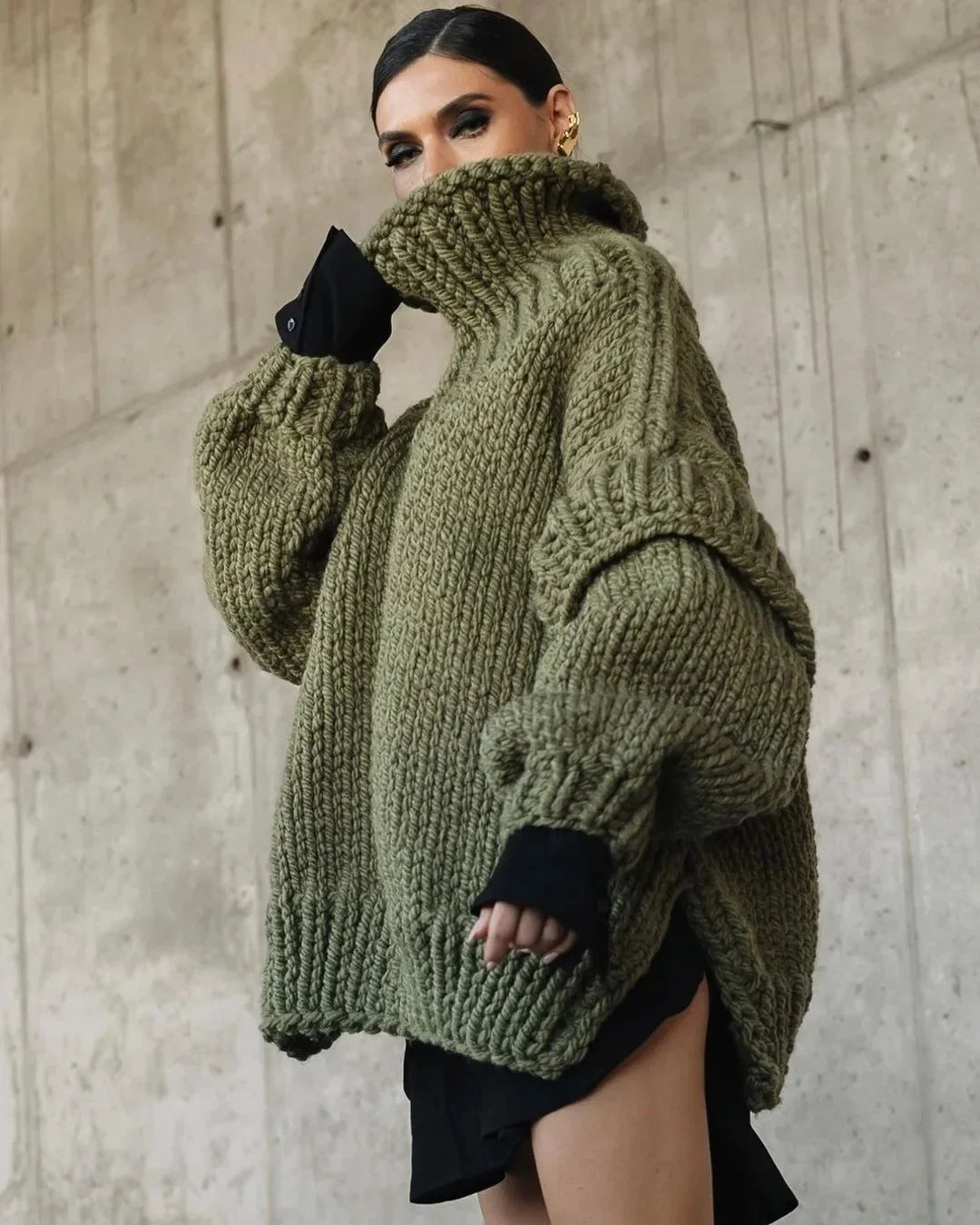 Britany – Gebreide Dames Coltrui voor Winter & Lente