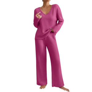 Elena – Comfortabele Gebreide Dames Loungewear Set