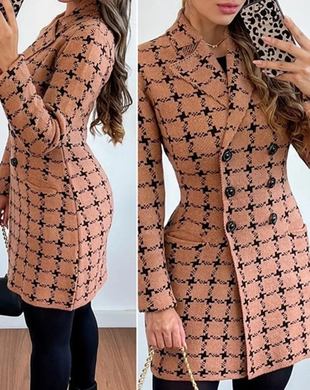 ValerioToscani Winter hoge stretch plaid