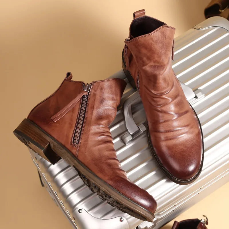 Giovanni – Leren Heren Chelsea Boots
