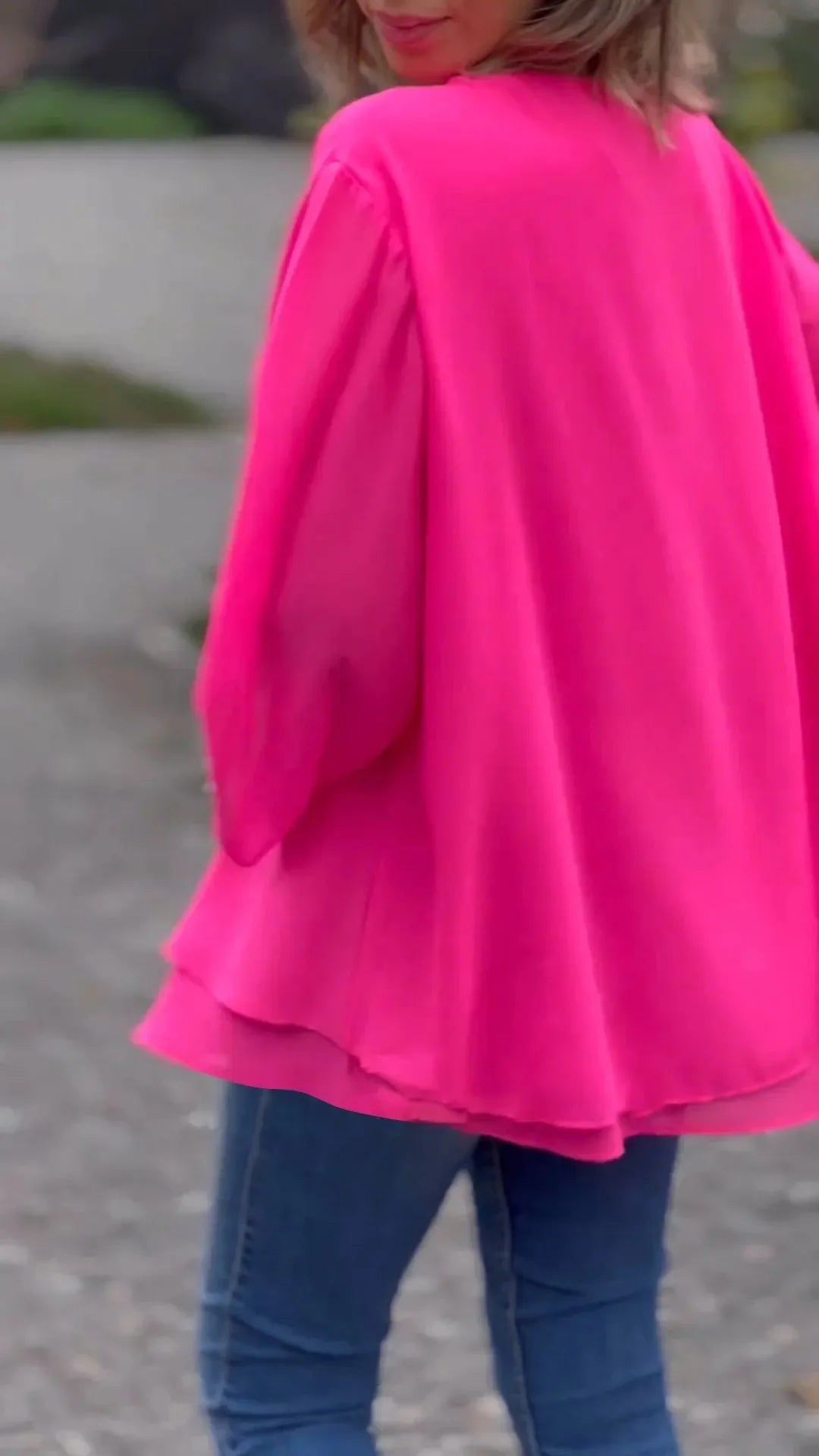 Jilainne – Losvallende Dames Blouse met Rits in Plus Size