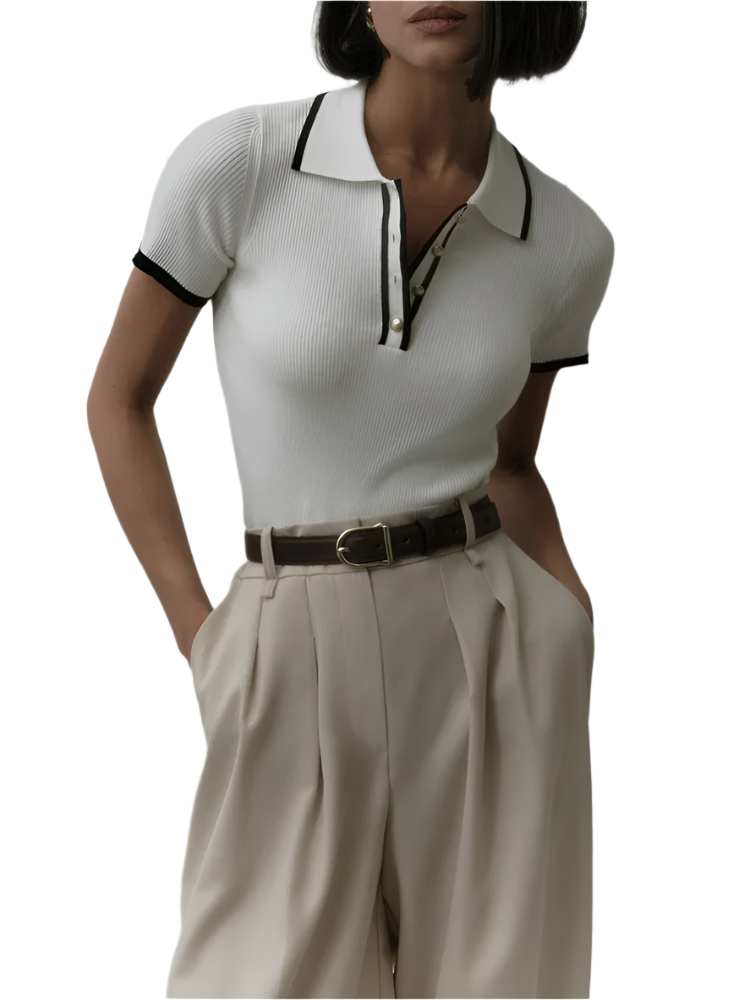 Lorenzo – Moderne Gebreide Heren Polo