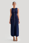 Chiara – Gebreide Rib Midi Jurk voor Dames