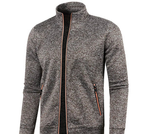 Ramil – Heren Sweatvest met Hoge kraag en Rits