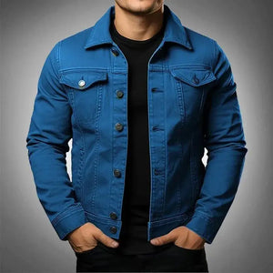 Bellucci heren jas gewassen denim