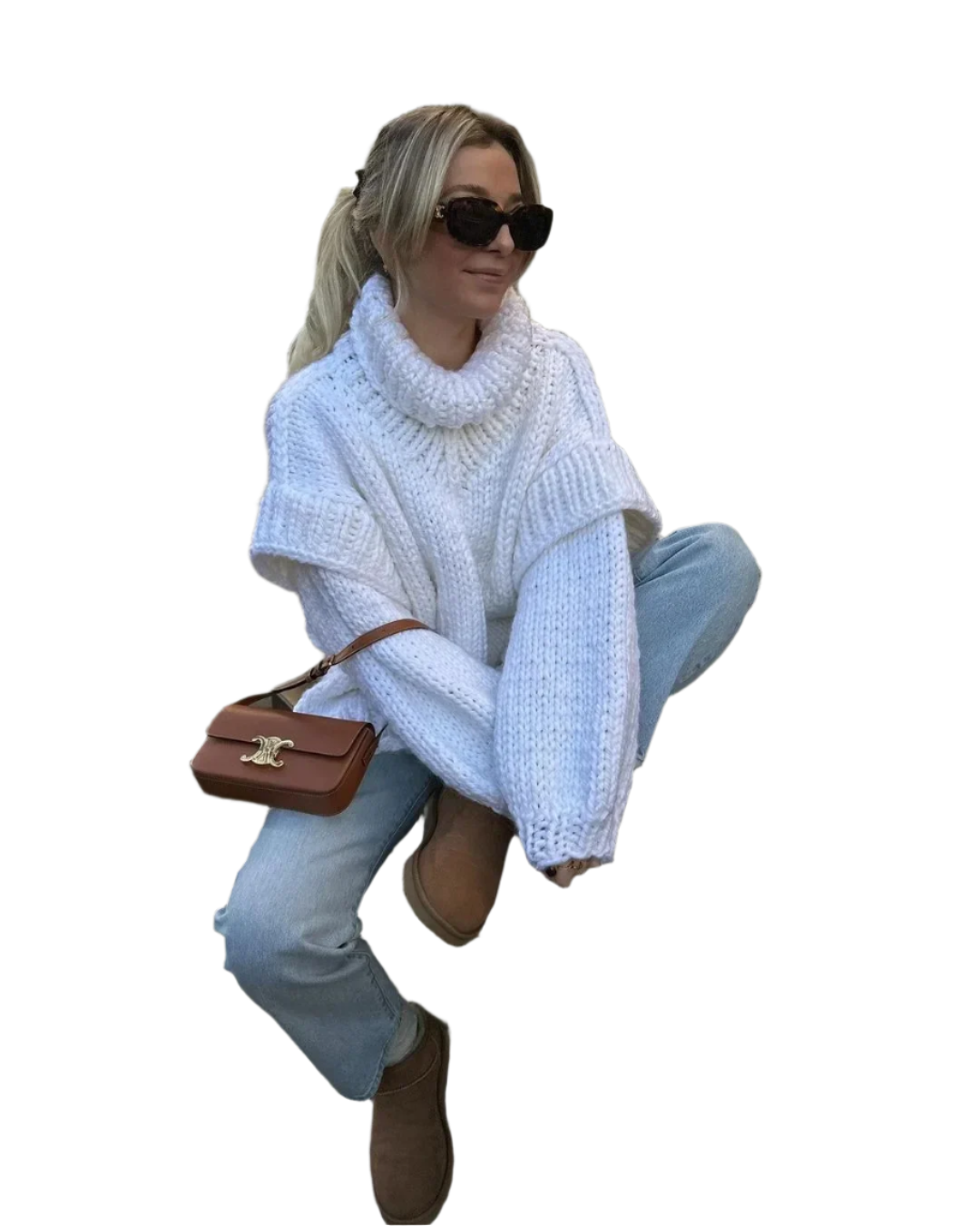 Britany – Gebreide Dames Coltrui voor Winter & Lente