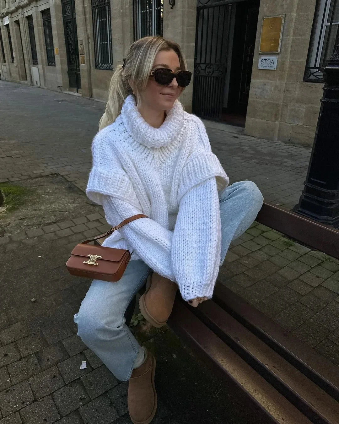 Britany – Gebreide Dames Coltrui voor Winter & Lente