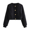 Cavolto – Korte Slim Fit Dames Jas met Knopen in Streetstyle