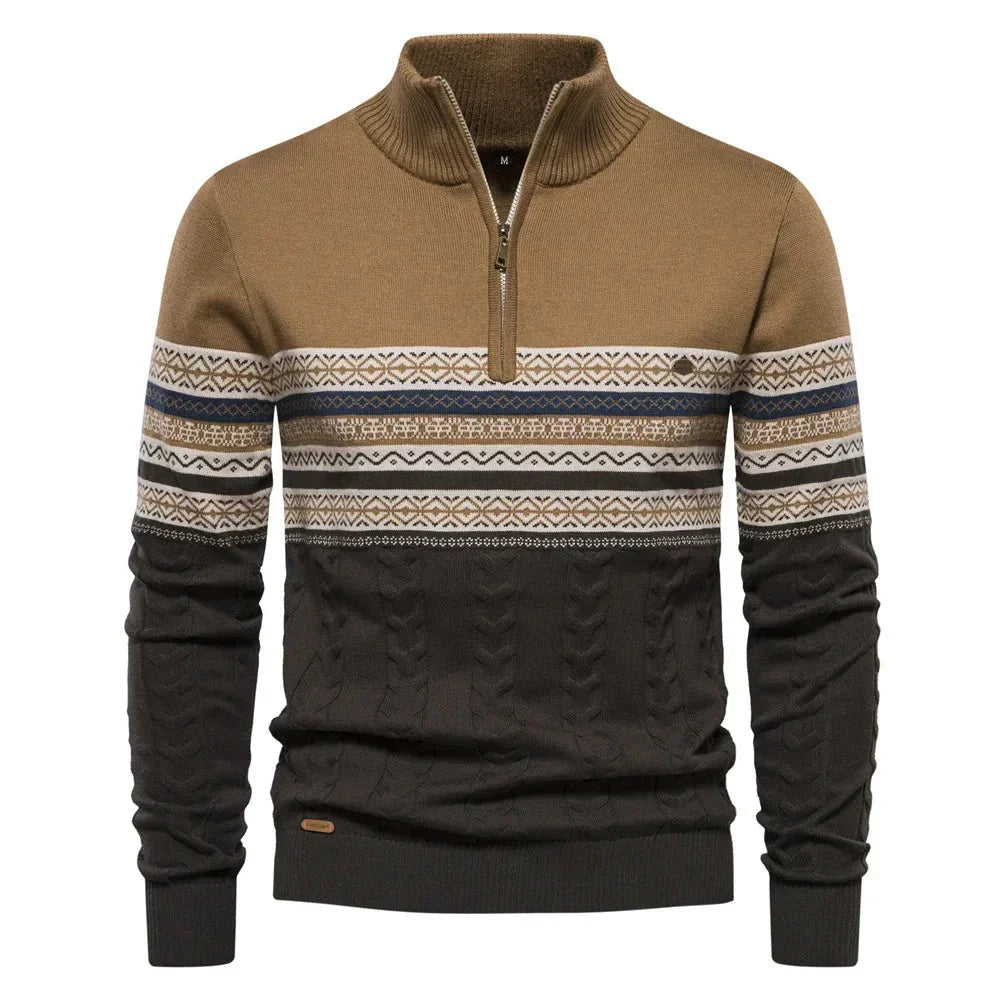 Lorenzo – Stijlvolle Heren Fair Isle Wollen Trui