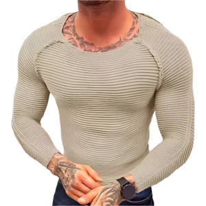 Emiliano – Patchwork Heren Casual Trui