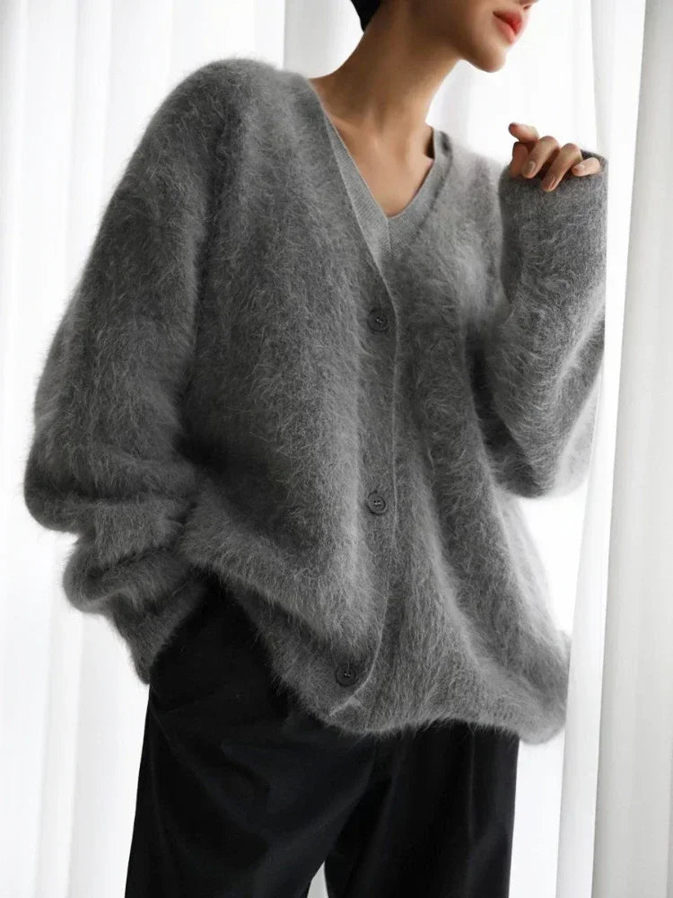 Chiara – Oversized Gebreid Damesvest voor de Herfst