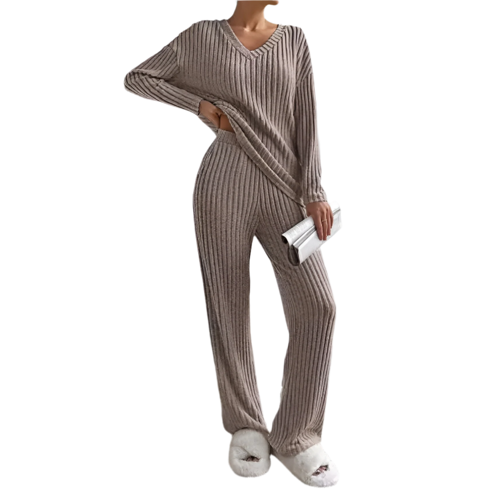 Elena – Comfortabele Gebreide Dames Loungewear Set