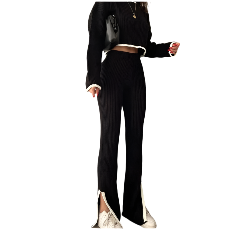Desirée – Gebreide Dames Lounge Set met Elegante Pasvorm